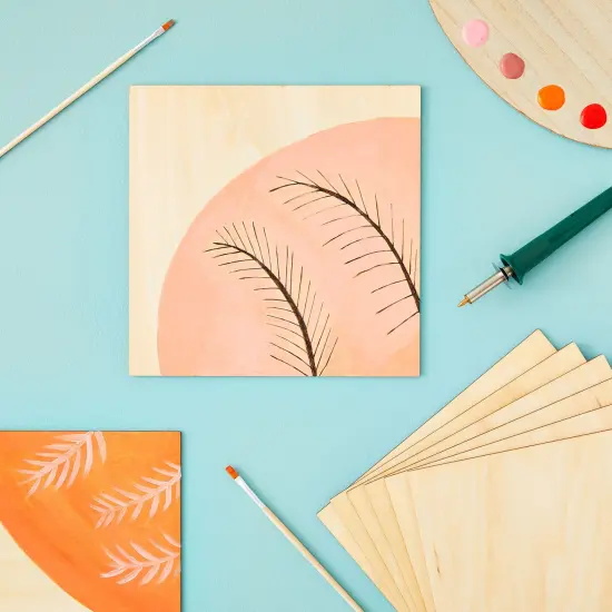 Thin Basswood Sheets, Wood Squares for Crafts 10x10, 3mm Plywood for Laser Cutting, Wood Burning (8 Pack) Brown {2}