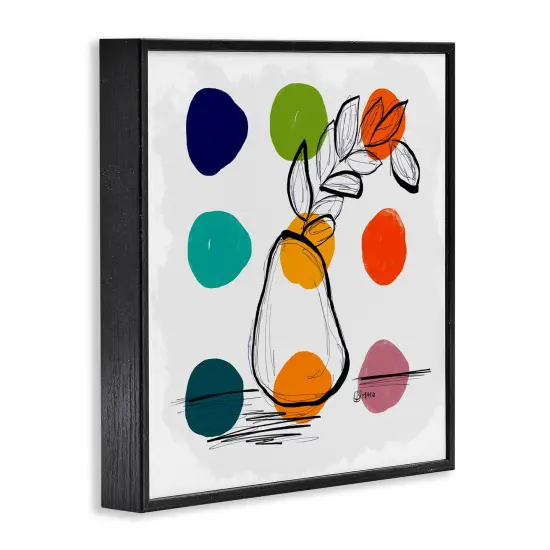 Stupell Industries Botanical Pear Sketch Framed Giclee, design by Beki Marquardt {3}