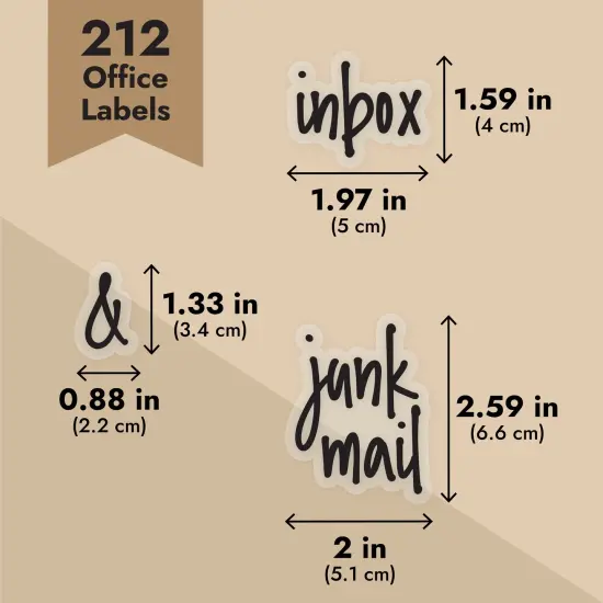 Talented Kitchen 212 Office and Craft Labels, Preprinted Water Resistant Stickers for School Classroom and Home Organization {5}