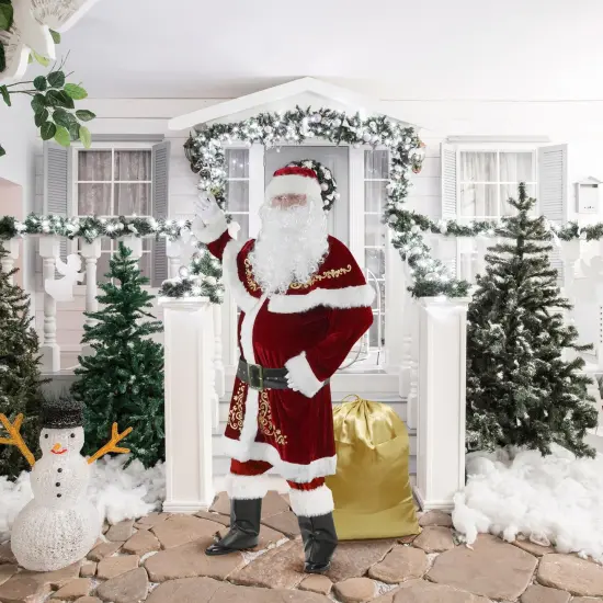 Oversized Santa Belt with Big Metal Buckle Costume Accessory {5}