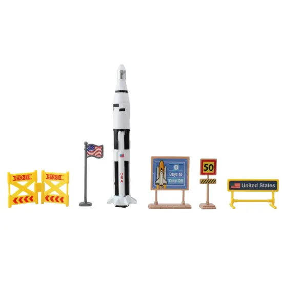 Space Adventure: Space Shuttle Playset - 10pc - Realistic Shuttle, Rocket, Satellite Van & Accessories, Galaxy Exploration, NASA Toy, Kids Ages 3+ {7}