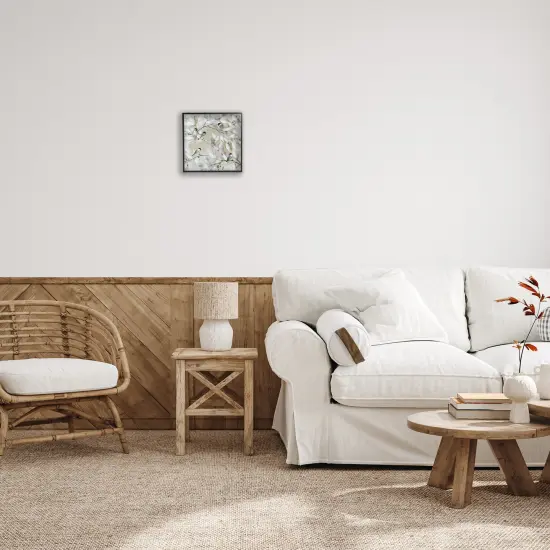 Stupell Industries Chickadee Birds on Branches Framed Giclee Art Black Frame {2}