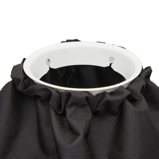 Mesh Pontoon Boat Trash Bag with Hangers for Fishing (Black, 9.8 x 27.5 In) {6}