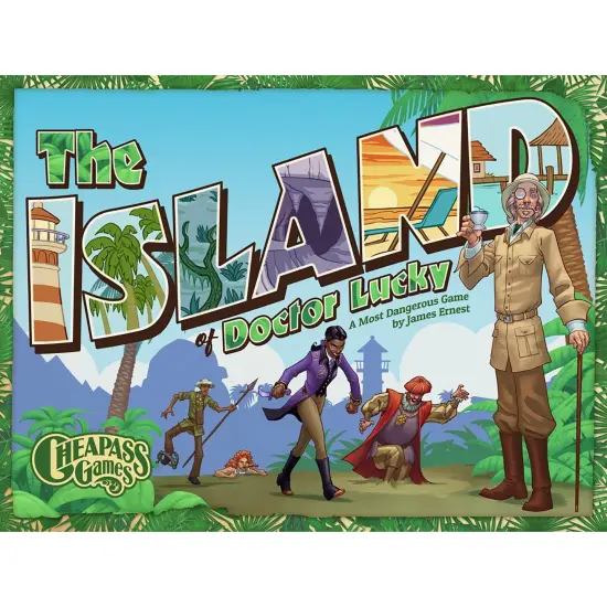Island of Doctor Lucky - Strategy & Luck Family Boardgame, Ages 12+, 2-8 Players {4}