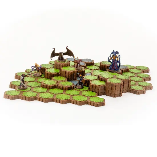 Renegade Game Studios: Heroscape - Battle for The Wellspring Battle Box - Terrain Tile & Miniatures Game, Strategy Valhalla Battles, Age 14+, 2 Player {4}