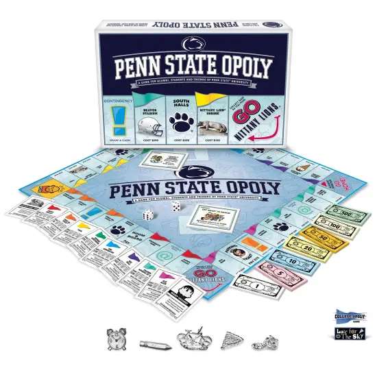 Late For The Sky: Penn State-Opoly - Universtiy Themed Family Board Game, Opoly-Style Game Night, Traditional Play Or 1Hr Version, Age 8+, 2-6 Players {3}