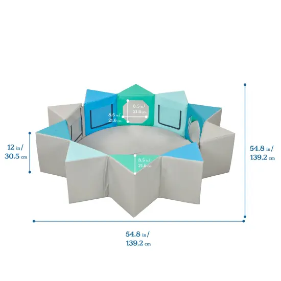 SoftZone Wall of Mirrors, Activity Center Contemporary {2}