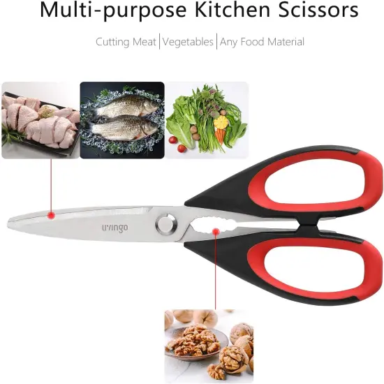 Kitchen Scissors Heavy Duty, 8.5 inch Dishwasher Safe Ultra Sharp Premium Heavy Duty Kitchen Shears, Multi Purpose Cooking Scissors Stainless Steel {2}
