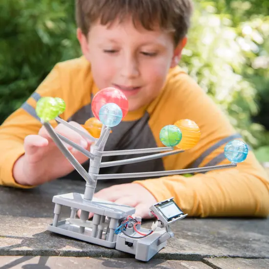4M: Green Science: Solar System - DIY Motorized Rotating Planetarium Model, Solar & Battery Hybrid Power, STEM Building & Activity Set, Kids Ages 5+ {6}