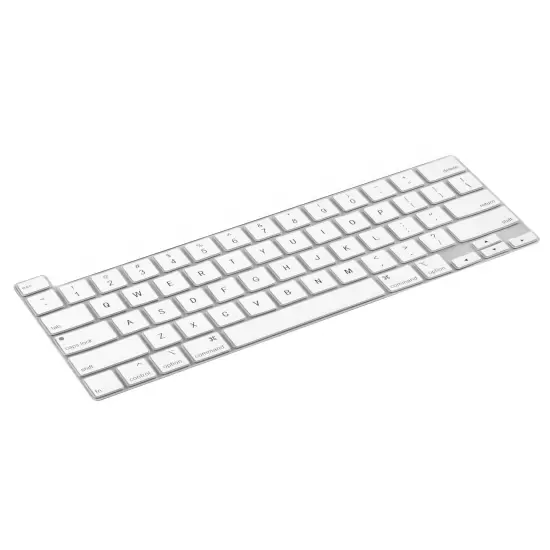 Insten Keyboard Cover Protector Compatible with 2020 Macbook Pro 13", Ultra Thin Silicone Skin, Tactile Feeling, Anti-Dust, White {7}