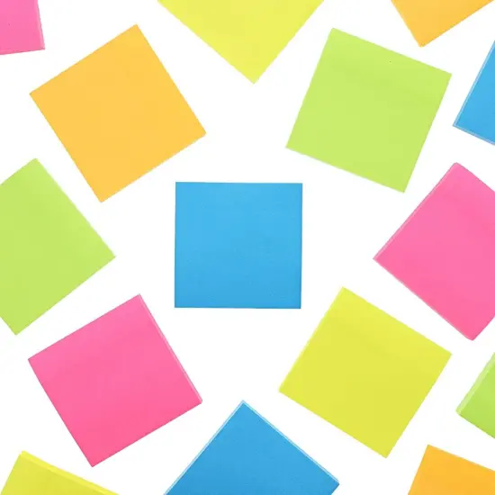 Neon Colored Note Pads (15 Pack, 100 Sheets) Multicolor {6}