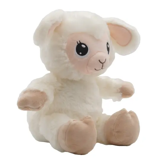 Happy Nappers: Lullabrites Lamb - Musical Light Up Bedtime Plush - Cream & Tan - Plays 3 Lullabies, Soft Animal, Day & Night Soothing Toy, Kids {4}