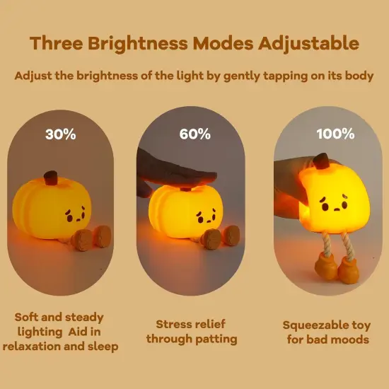 Cute Pumpkin Night Light {2}