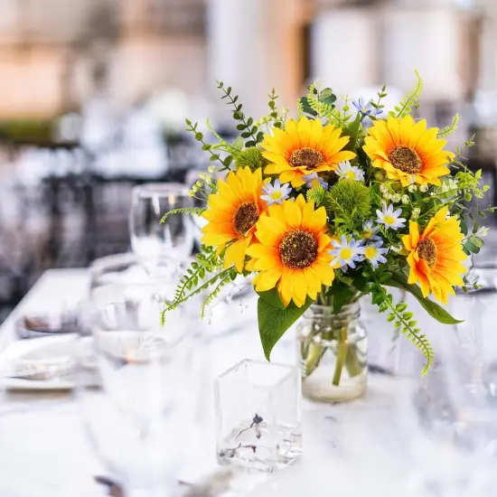 Artificial Sunflower Bouquets - Blue {4}