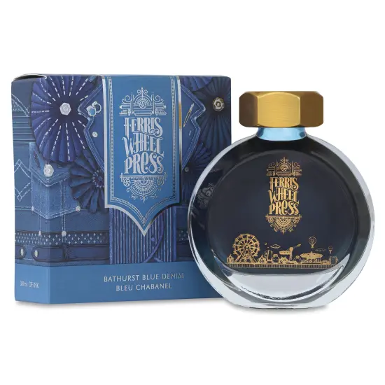 Ferris Wheel Press Fountain Pen Ink - Bathurst Blue Denim, 38 ml {1}
