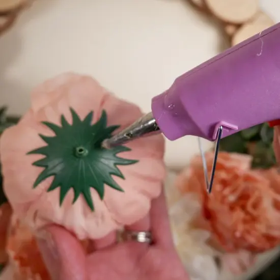 Spring Wood Slice Wreath Kit {5}