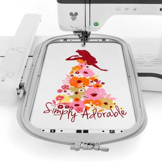 Brother Stellaire Innov-&iacute;s XE2 Embroidery Machine, 14" x 9.5" Field Size - Includes BES Lettering Software + Brother Best 100 Embroidery Thread Kit + Magnetic SAMF300 Hoop + Embroidery Magic Video {4}