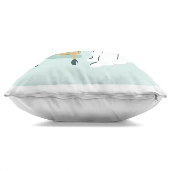 Stupell Industries Doggie Drink Cart Indoor Pillow, 18 x 7 x 18 {3}