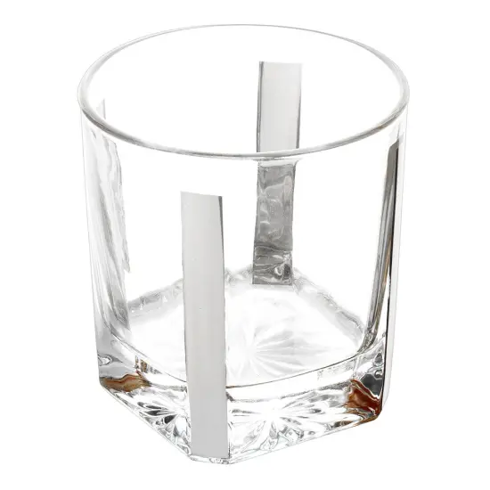 Pristine Crystal Decanter with 6 Cups Set Gold {3}