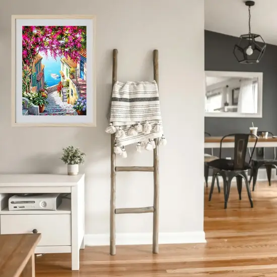 5D Diamond Art Kits for Adults Beginners,Seaside Town DIY Painting with Round Full Drill Diamonds Painting Mosaic Gems Art for Home Office Wall Decor 12x16 Inch {4}