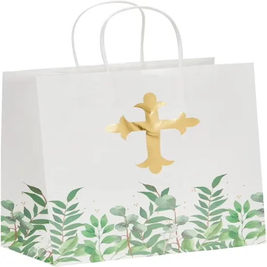 15 Pack of Religious Party Favor Gift Bags for Easter Christening Gifts, for Girls and Boys Baptism {4}