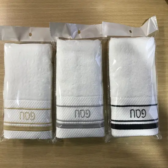 Luxury Hand Towel with Pesach Embroidery Black {4}