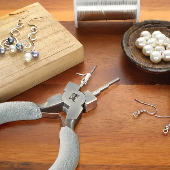 The Beadsmith Wire Looping Pliers &ndash;Loops & Jump Rings, , Polished Steel Head & Cushioned Comfort Handle {2}