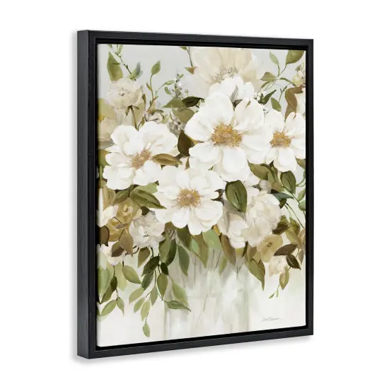 Stupell Industries Earthy Green & White Magnolias Floating Frame By Carol Robinson {9}