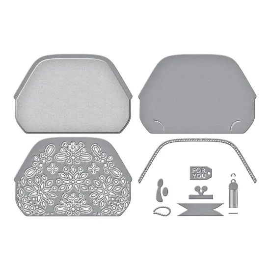 Spellbinders Etched Dies From he Gorgeous You Collection-Makeup Bag {3}
