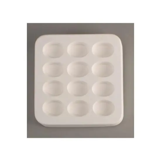 5&rdquo; x 4.75" x 1.25" Multi Ovals Glass Fusing Kiln Mold {2}