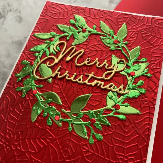 ORNAMENT RED Matte Foil Cardstock - 12x12 Foil Cardstock - Encore {4}