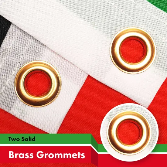 G128 3 Pack: Malawi Flag | 3x5 Ft | LiteWeave Pro Series Printed 150D Polyester | Country Flag, Indoor/Outdoor, Vibrant Colors, Brass Grommets {2}