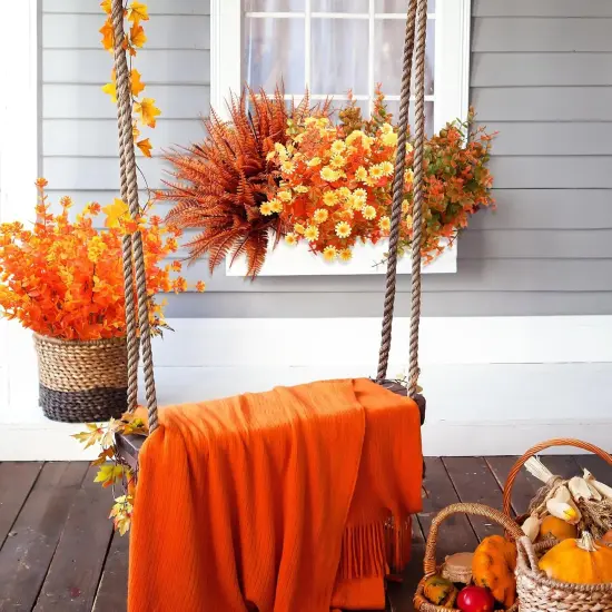 16 Pcs - Artificial Eucalyptus Leaves Flowers {4}