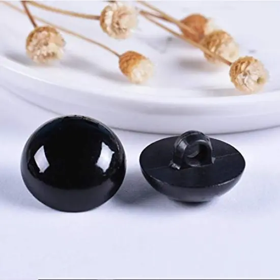184 Pcs Black Round Head Sew on Eyes {3}