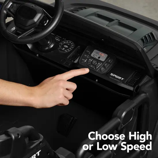 Best Choice Products Kids 24V 2-Seater Electric Ride-On Car Truck w/ Parent Control, Bluetooth, LED Lights Black {6}