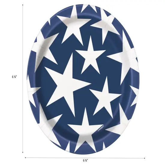 Stars & Stripes 7" Paper Plates - 8ct {2}