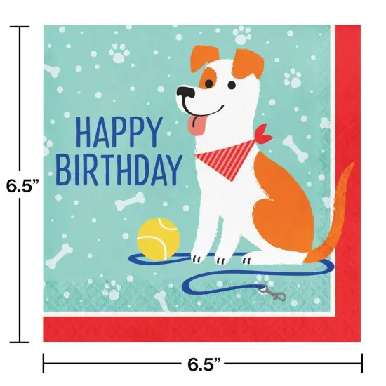 Dog Party Birthday Napkins, 48 ct {2}