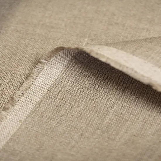 1 Yard Solid Natural Heavyweight Pure Linen Fabric 10.5 oz Flat 58 Inches Wide {6}
