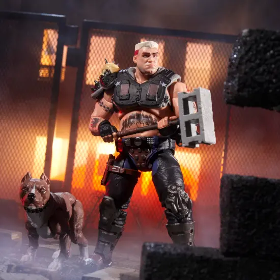 G.I. Joe Classified Series #135, Dreadnok Road Pig & Rawkus, Collectible 6 Inch Action Figure with Pet Dog Pit Bull Figure and 10 Accessories {4}