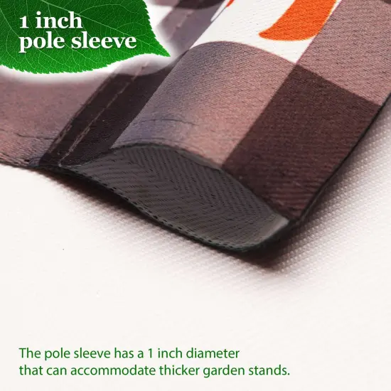 G128 Combo Pack: Garden Flag Stand Black 36x16IN & Garden Flag Life is Ruff Dog House Printed 12x18IN Double Sided Yard Lawn Decoration {2}