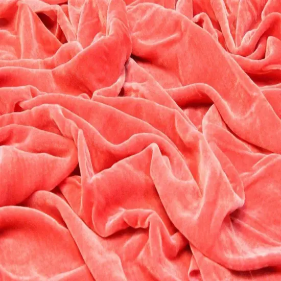 1 yard Silk Rayon Velvet Fabric for Costumes and Upholstery 45 Inches Width Mulberry Pink {4}