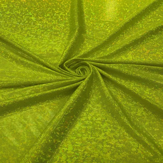 1 Yard Shiny Foggy Shattered Glass Foil Fabric 4 Way Stretch Nylon Spandex Mesh 58-60 inches width Magenta {3}