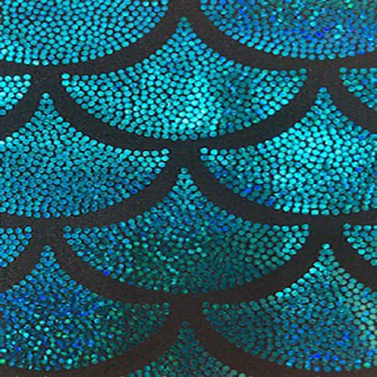 1 Yard Stretch Jumbo Foggy Foil Shell Hologram Nylon Spandex Fabric 58/60&rdquo; Width Yellow Gold {6}