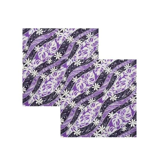 1 Yard Tiare Monstera Traditional Tattoo Poly Cotton Fabric Hawaiian Print 36 x 45in Width {3}