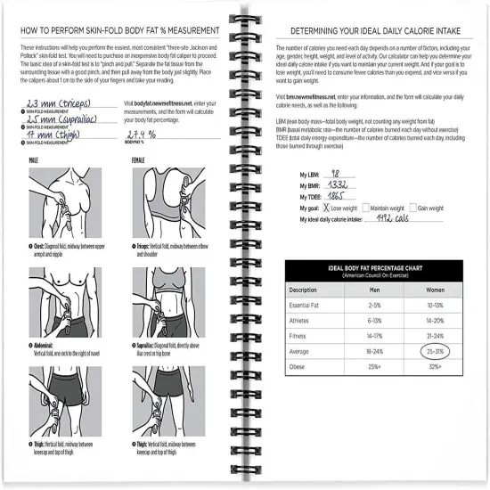 Track Your Fitness & Nutrition & Track Your Nutrition Planner Gift Set-2 Books {4}