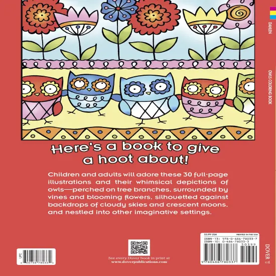 Owls Coloring Book-Softcover {3}