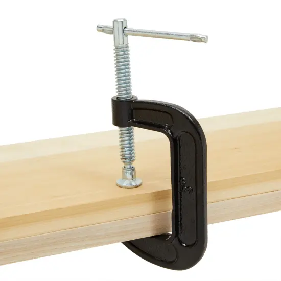 4 Pack Heavy Duty C Clamps with 3 Inch Jaw Opening for Woodworking, Welding, Automotive, Carpentry Building Silver {5}