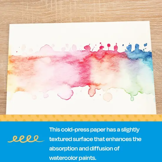 Sax Watercolor Paper, 18 x 24 Inches, 90 lb, Natural White, 50 Sheets {7}