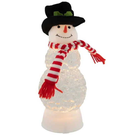 Northlight LED Lighted and Musical Snowman Christmas Snow Globe - 12" White {3}