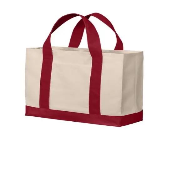 Port Authority&reg; Cotton Canvas TwoTone Tote {5}
